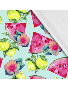 Softshell Stoff Polyester Zum Nähen- Motiv Frucht I SDX1391
