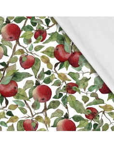 Softshell Stoff Polyester Zum Nähen- Motiv Frucht I SDX1552