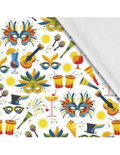 Softshell Stoff Polyester Zum Nähen- Motiv Print I SDX902