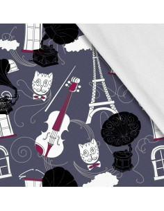Softshell Stoff Polyester Zum Nähen- Motiv Print I SDX1269