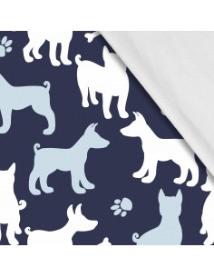 Softshell Stoff Polyester Zum Nähen- Motiv Hunde I SDX637