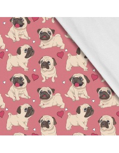 Softshell Stoff Polyester Zum Nähen- Motiv Hunde I SDX909