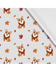 Softshell Stoff Polyester Zum Nähen- Motiv Hunde I SDX1095