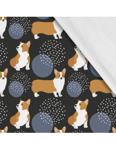 Softshell Stoff Polyester Zum Nähen- Motiv Hunde I SDX1125