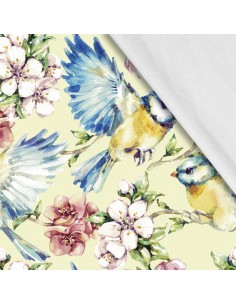 Softshell Stoff Polyester Zum Nähen- Motiv Vögel I SDX133