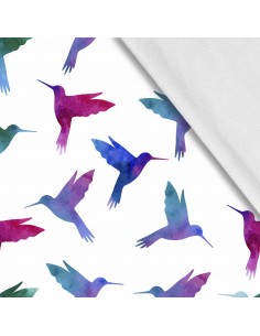 Softshell Stoff Polyester Zum Nähen- Motiv Vögel I SDX210