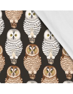 Softshell Stoff Polyester Zum Nähen- Motiv Vögel I SDX457