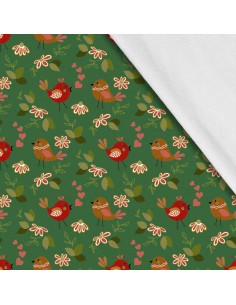 Softshell Stoff Polyester Zum Nähen- Motiv Vögel I SDX644