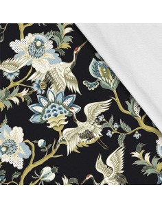 Softshell Stoff Polyester Zum Nähen- Motiv Vögel I SDX930