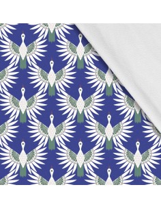 Softshell Stoff Polyester Zum Nähen- Motiv Vögel I SDX1248