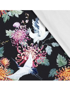 Softshell Stoff Polyester Zum Nähen- Motiv Vögel I SDX1268