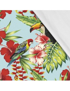 Softshell Stoff Polyester Zum Nähen- Motiv Vögel I SDX087