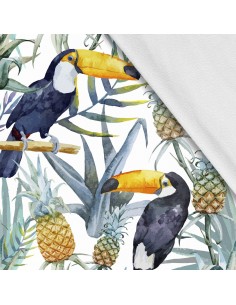 Softshell Stoff Polyester Zum Nähen- Motiv Vögel I SDX092