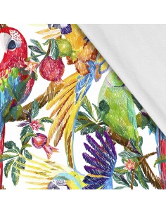 Softshell Stoff Polyester Zum Nähen- Motiv Vögel I SDX299
