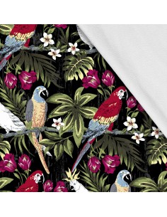 Softshell Stoff Polyester Zum Nähen- Motiv Vögel I SDX634