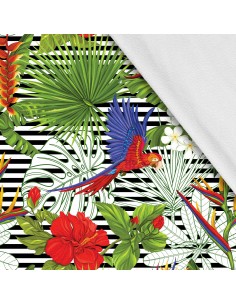 Softshell Stoff Polyester Zum Nähen- Motiv Vögel I SDX1524