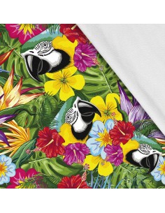 Softshell Stoff Polyester Zum Nähen- Motiv Vögel I SDX1667