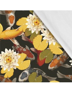 Softshell Stoff Polyester Zum Nähen- Motiv Fisch I SDX007