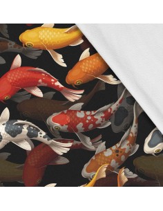 Softshell Stoff Polyester Zum Nähen- Motiv Fisch I SDX208