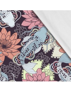 Softshell Stoff Polyester Zum Nähen- Motiv Fisch I SDX786