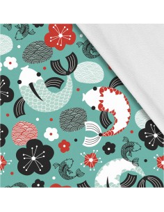 Softshell Stoff Polyester Zum Nähen- Motiv Fisch I SDX788