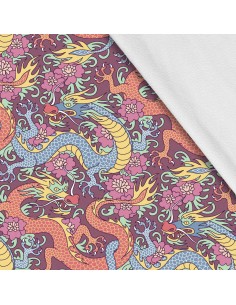 Softshell Stoff Polyester Zum Nähen- Motiv Drachen I SDX948