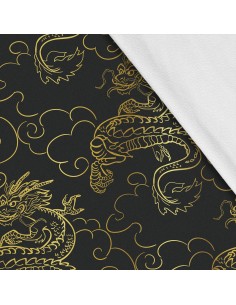 Softshell Stoff Polyester Zum Nähen- Motiv Drachen I SDX992