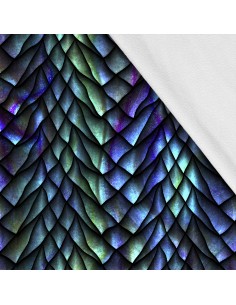 Softshell Stoff Polyester Zum Nähen- Motiv Drachen I SDX1525