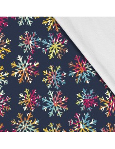 Softshell Stoff Polyester Zum Nähen- Motiv Weihnachtsferien-Winter I SDX071