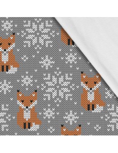 Softshell Stoff Polyester Zum Nähen- Motiv Weihnachtsferien-Winter I SDX154