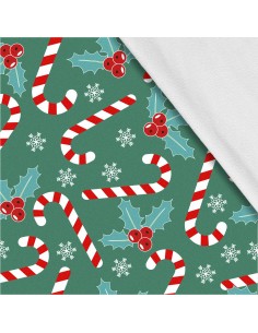 Softshell Stoff Polyester Zum Nähen- Motiv Weihnachtsferien-Winter I SDX212
