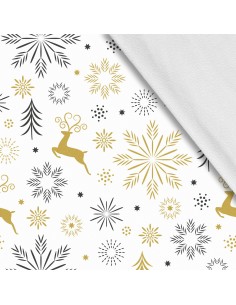 Softshell Stoff Polyester Zum Nähen- Motiv Weihnachtsferien-Winter I SDX254