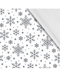 Softshell Stoff Polyester Zum Nähen- Motiv Weihnachtsferien-Winter I SDX511