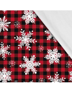 Softshell Stoff Polyester Zum Nähen- Motiv Weihnachtsferien-Winter I SDX588