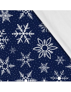 Softshell Stoff Polyester Zum Nähen- Motiv Weihnachtsferien-Winter I SDX630