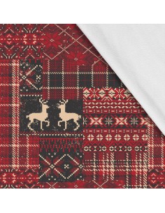 Softshell Stoff Polyester Zum Nähen- Motiv Weihnachtsferien-Winter I SDX696