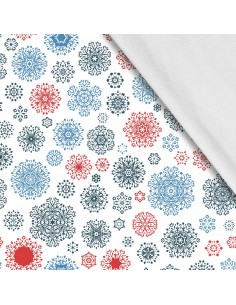Softshell Stoff Polyester Zum Nähen- Motiv Weihnachtsferien-Winter I SDX878