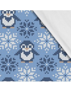 Softshell Stoff Polyester Zum Nähen- Motiv Weihnachtsferien-Winter I SDX894