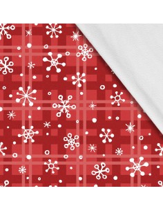 Softshell Stoff Polyester Zum Nähen- Motiv Weihnachtsferien-Winter I SDX1072