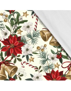 Softshell Stoff Polyester Zum Nähen- Motiv Weihnachtsferien-Winter I SDX1314