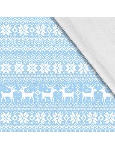 Softshell Stoff Polyester Zum Nähen- Motiv Weihnachtsferien-Winter I SDX1366