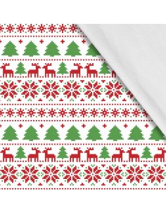 Softshell Stoff Polyester Zum Nähen- Motiv Weihnachtsferien-Winter I SDX1380