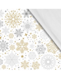 Softshell Stoff Polyester Zum Nähen- Motiv Weihnachtsferien-Winter I SDX1432