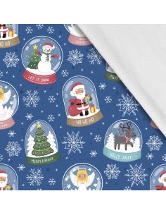 Softshell Stoff Polyester Zum Nähen- Motiv Weihnachtsferien-Winter I SDX1768