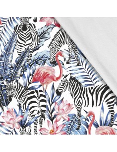 Softshell Stoff Polyester Zum Nähen- Motiv Tropisch I SDX100