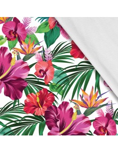 Softshell Stoff Polyester Zum Nähen- Motiv Tropisch I SDX1493