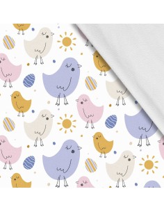 Softshell Stoff Polyester Zum Nähen- Motiv Ostern I SDX358
