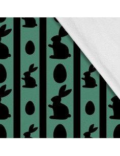Softshell Stoff Polyester Zum Nähen- Motiv Ostern I SDX379