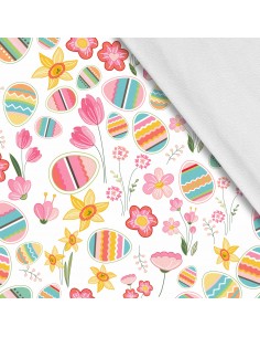 Softshell Stoff Polyester Zum Nähen- Motiv Ostern I SDX1491