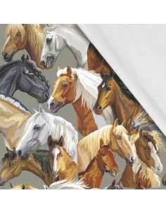Softshell Stoff Polyester Zum Nähen- Motiv Tiere I SDX1042